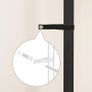 Coat Stand, Coat Rack with Shoe Storage, Hall Tree with Tiltable Mesh Shelves, 4 Removable Hooks, Side Storage Pocket, Shoe and Coat Rack for Hallway, Living Room, Rustic Brown Image 7