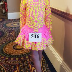 Age 10-12 Solo Irish Dancing Dress