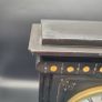 Large Antique Slate Clock With Bell 19th Century Clocks Image 6