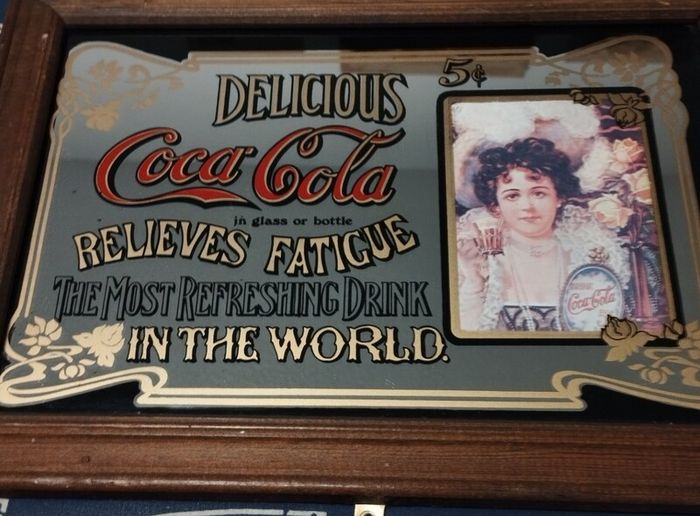Coca Cola mirror 12x9 inch