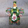 Vintage cloisonne elephant figurine enamelled copper statue painted in excellent condition 10cm standing see last photo FREE STANDARD POSTAGE INCLUDED Image 4