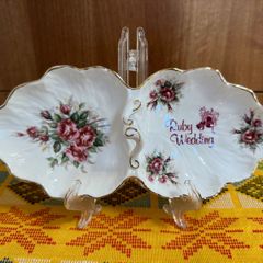 Porcelain Vintage Trinket/dish Tray