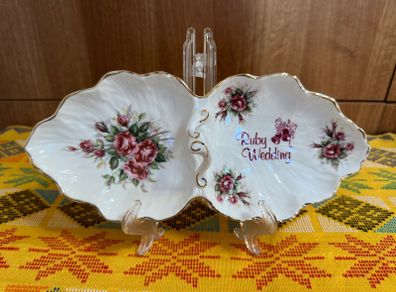 Porcelain Vintage Trinket/dish Tray