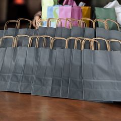 Premium gift paper bags with strong handles 22cmx 7cm