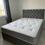 Double, Small double bed with mattress Image 4