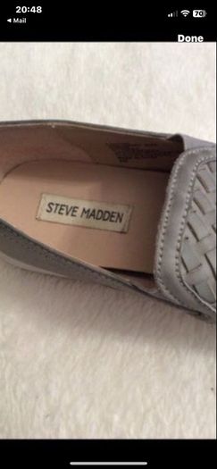 shoes Steve Madden size 40 grey weave slip on flat shoes