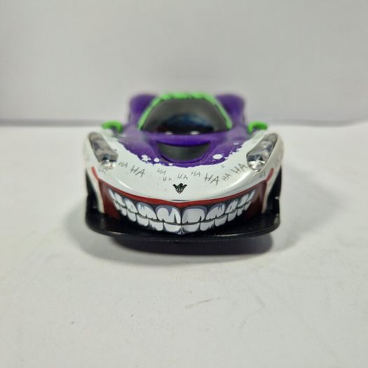 Scalextric C4142 Joker Slot Car  - has front lights  (batman street supercar classic tv )