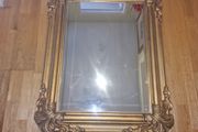 vintage bronze frame mirror