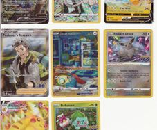 Set of rare Pokemon cards