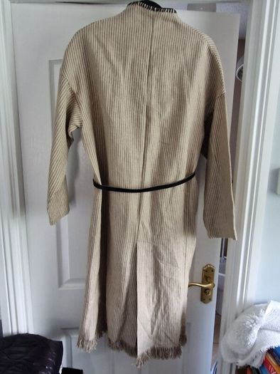Zara bnwt cotton coat with belt