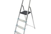 Aluminum 4 treads Step ladder 0.83 m, brand new