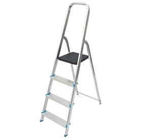Aluminum 4 treads Step ladder 0.83 m, brand new