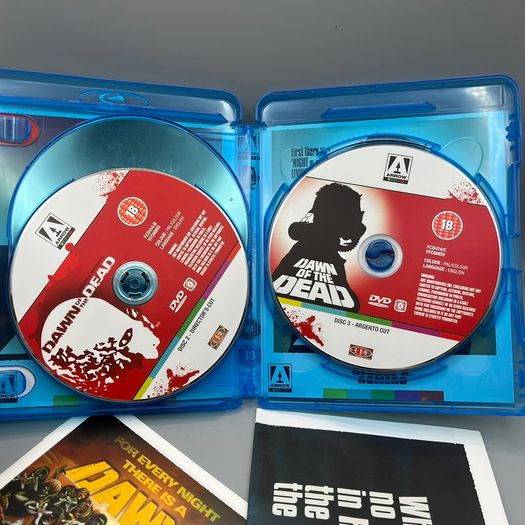 Dawn Of The Dead Blu-ray 3 Disc Arrow Limited Edition Box Set + Poster & Booklet