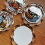 Handmade Cross Stitch Embroidered Display Coasters Image 7
