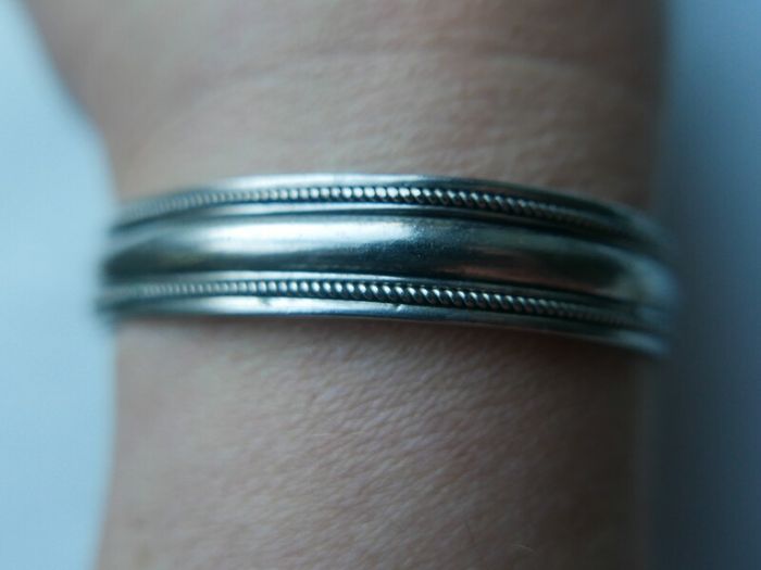 Navajo 925 Sterling Silver Handmade Cuff Bracelet