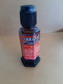 Vintage Iodosan brown glass bottle