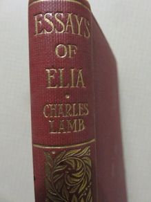 Essays of Elia. Lamb.