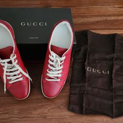Genuine Gucci Shoes / Sneakers - Size EUR 39.5 G - Vibrant Red