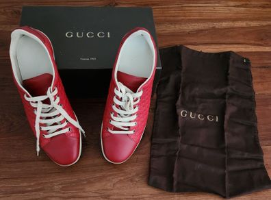 Genuine Gucci Shoes / Sneakers - Size EUR 39.5 G - Vibrant Red