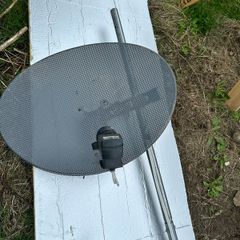 dish sat and swan bracket