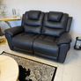 Emily Sofa Set | Power Recliner | LEATHER | Black Image 3