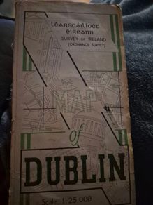 Vintage Map of Dublin