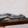 Antique Large Decorative Crucifix 13,5" x 7" (very fine details, exotic wood) Image 10