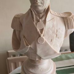 Two Admiral Nelson marble related pieces