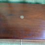 Antique 1800s Wood Folding Portable Travel Writing Lap Desk Campaign Box Case Key Image 8