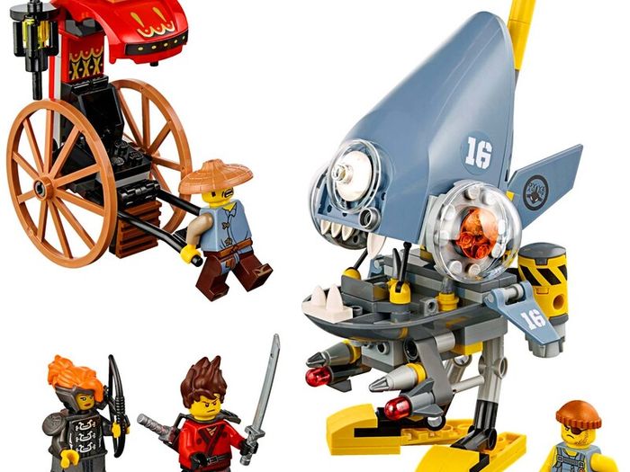 Lego Ninjago Movie 70629: Piranha Attack (2017) 100% Complete (NO BOX)