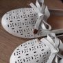 white flat shoes size UK 2 Image 4