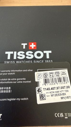 Tissot Sideral S Forged Carbon