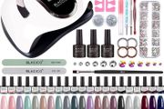 Gel Nail Kit 32 Colors Gel Nail Polish Kit with UV Light 168W Nail Dryer, No Wipe Base Top Coat Cure Pink Red Blue Gel Nail Polish Set, Nail Lamp, Manicure Tools, Nail Kit Gift for Women (FREE POSTAGE)