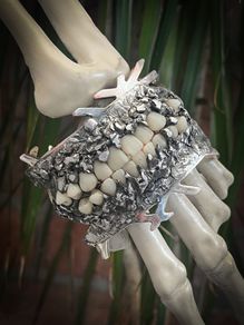 Alternative Industrial Wearable Art Soldered Teeth Cuff Bracelet Weirdos Gift