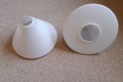 Two Vintage Frosted Glass Ceiling Light Shades