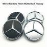 Mercedes Benz 4Pcs Wheel 75mm 3 inches Center Caps Alloy Rim Hub Cap Car Logo Emblem White Image 3