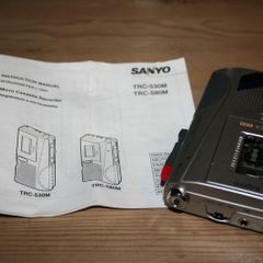 Sanyo TRC590M Dictation Machine - Micro-Cassette Recorder (TRC-590M) (in working order)