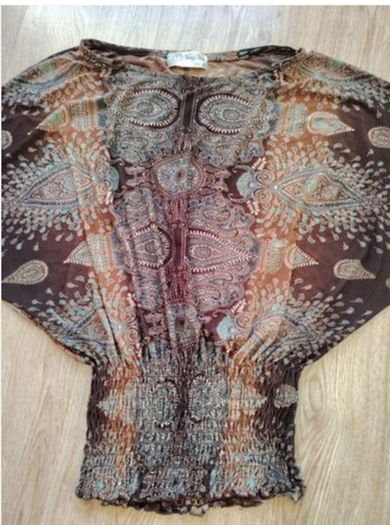 Brown Blouse   Size 12