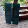 Pair of Art Nouveau antique tiled side panels for fireplace, extremely heavy, D18 Image 2