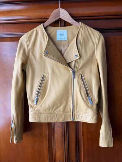 MANGO Leather jacket