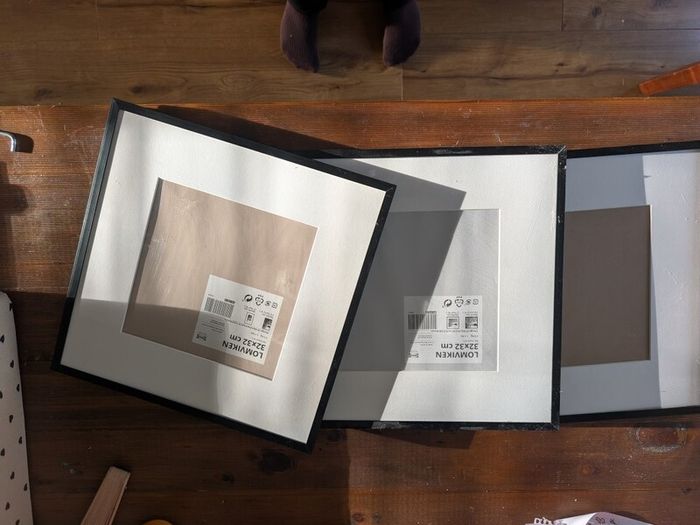 3 x lomviken 32 x 32cm frames Ikea