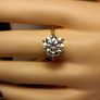 18ct Vermeil 5.5 carat Moissanite Solitaire Ring Image 7