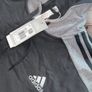 Adidas Zip-Up Hoodie Black & Grey Image 2