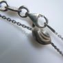 Vintage  Long Sterling Silver Necklace Swirly Oval Beads Length 31" - 10,7g Image 7