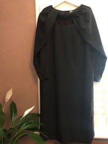 ASOS White Collection Black Midi Dress - Size 8