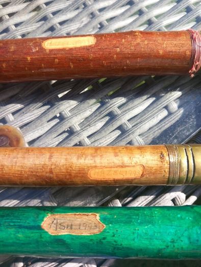 3 walking sticks, with duck heads, D18
