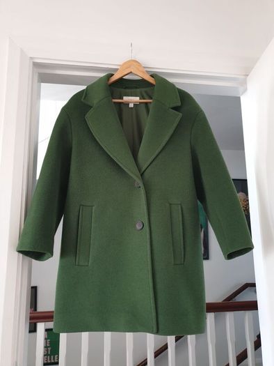 Marks & Spencer Green Coat Size Uk 16