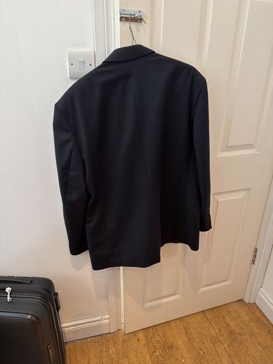 Men's navy suit jacket