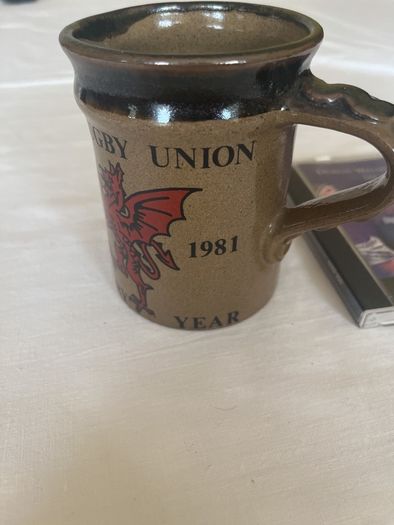 Welsh Rugby union centenary year (1881-1981) mug and CD