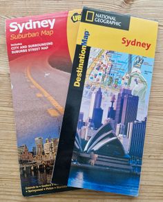 2 street maps of SYDNEY Australia